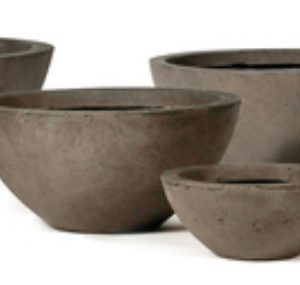 100511 (S5)  Calyfiber Bowl Low Taupe